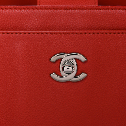 Chanel Calfskin Small Cerf Shopper Tote Red 16 of 21