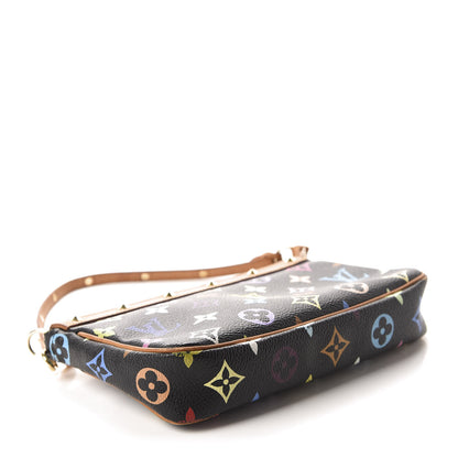 Louis Vuitton Monogram Multicolor Pochette Accessories Black 3 of 10
