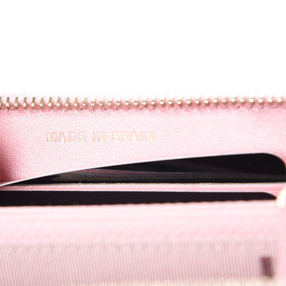 Chanel Iridescent Caviar Quilted Medium Zip Around Wallet Pink 7 of 9