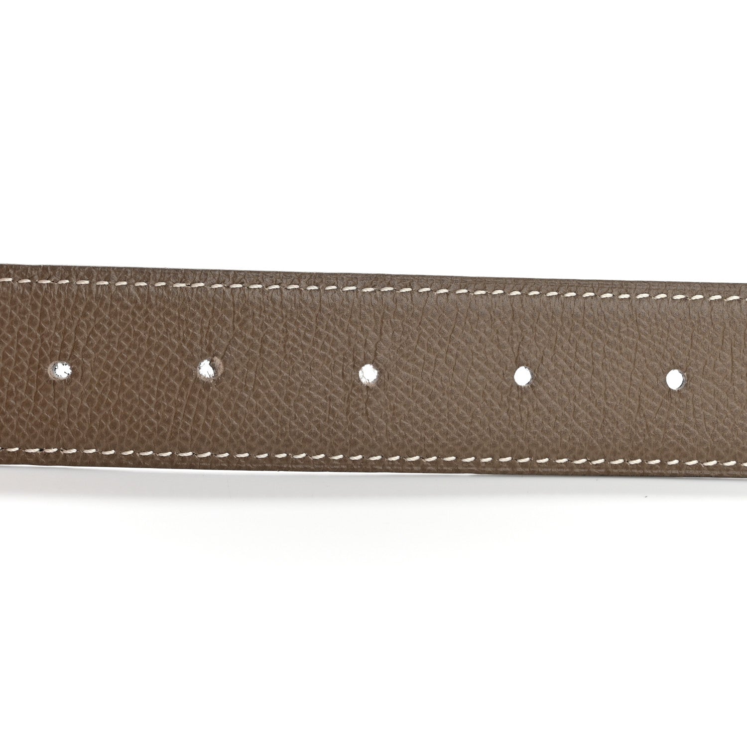 Hermes Swift Epsom 24mm Belt Strap 95 Black Etoupe 4 of 7