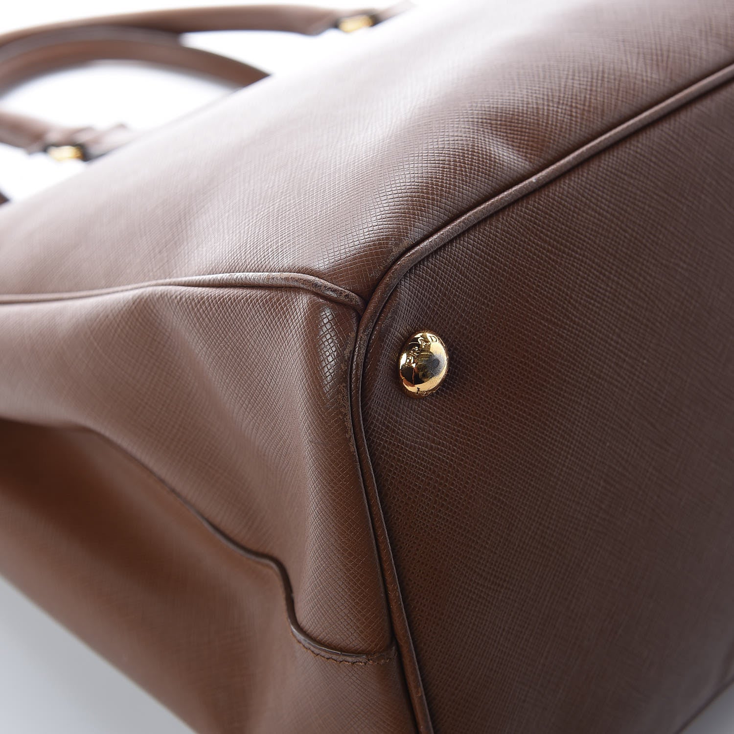 Prada Saffiano Large Galleria Double Zip Tote Caramel 16 of 16