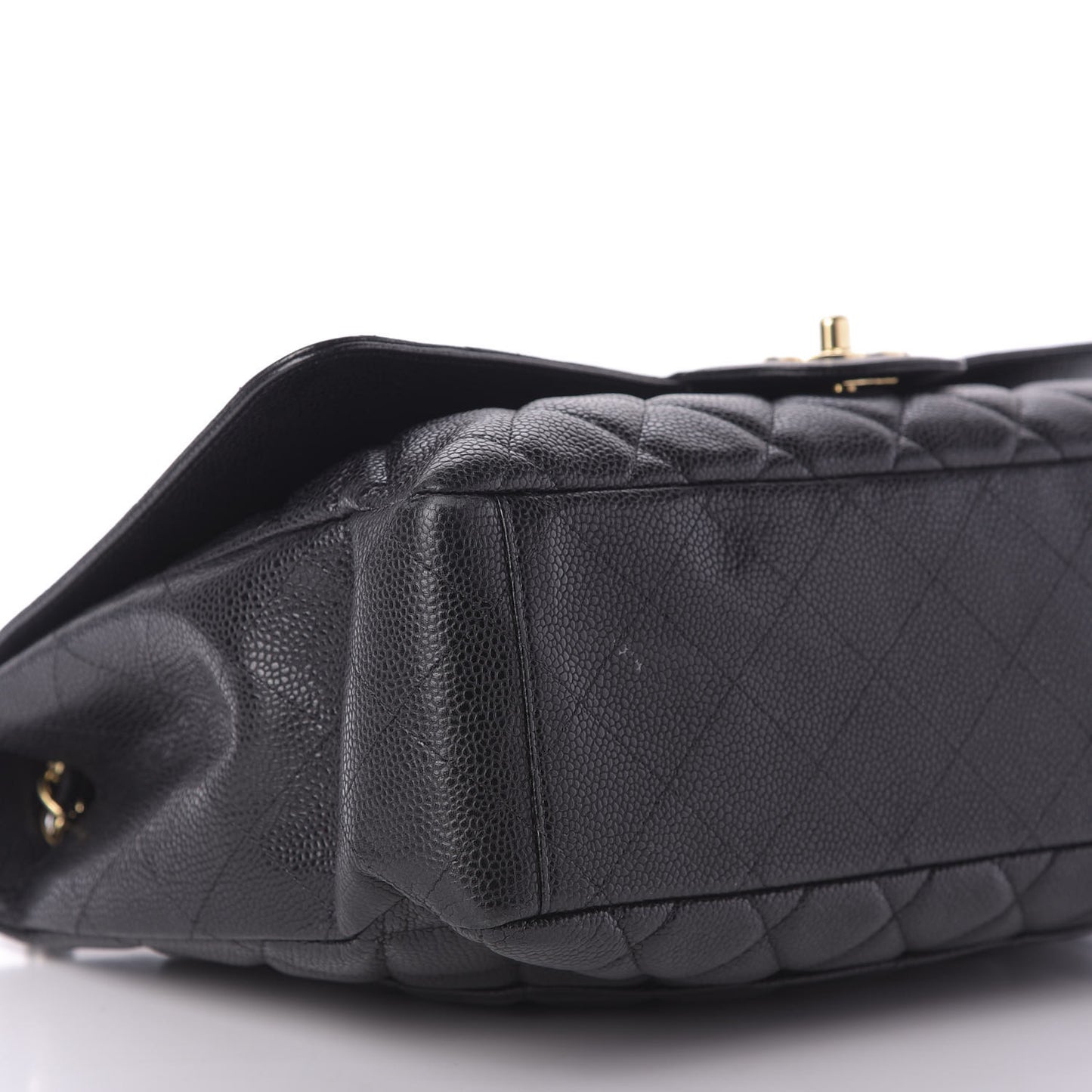 Caviar Quilted Maxi Single Flap Black