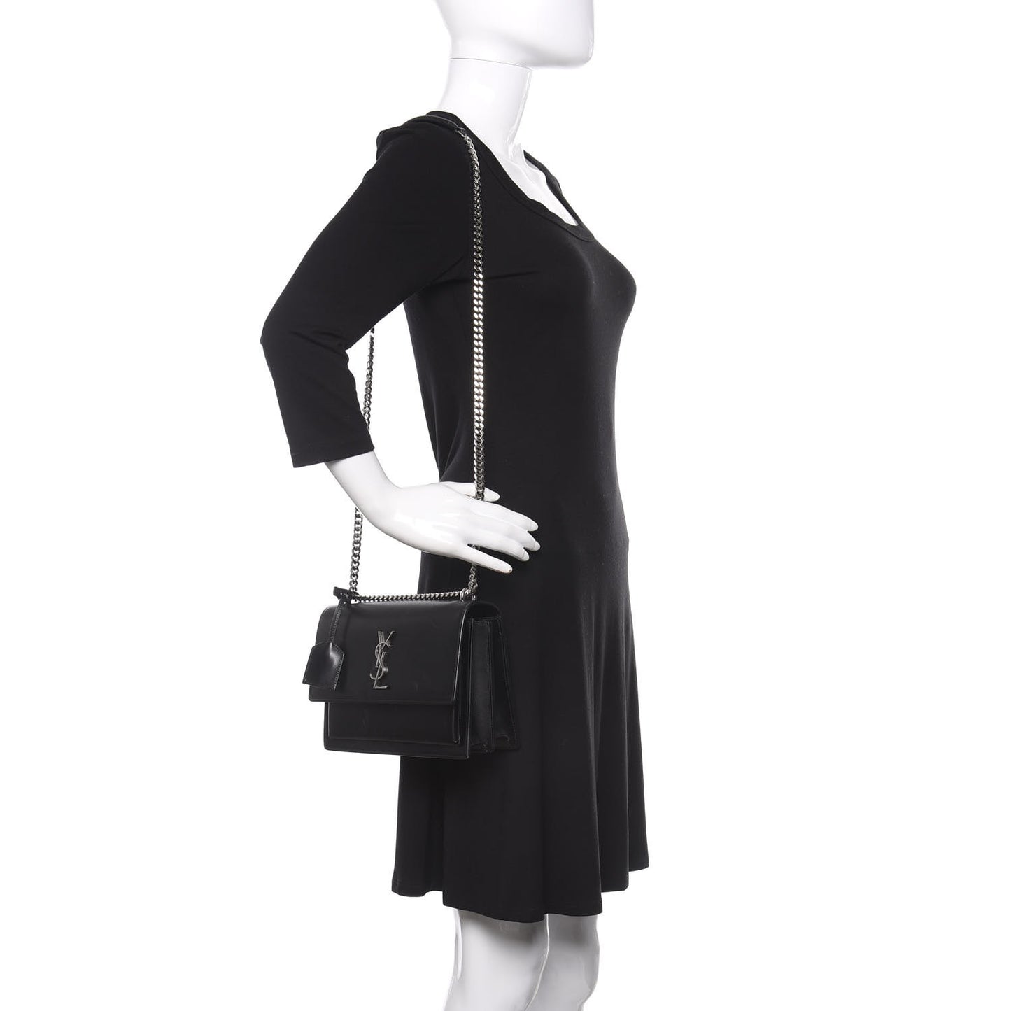 Calfskin Medium Monogram Sunset Black