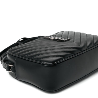 Saint Laurent Calfskin Matelasse Monogram Lou Camera Bag Black 10 of 11