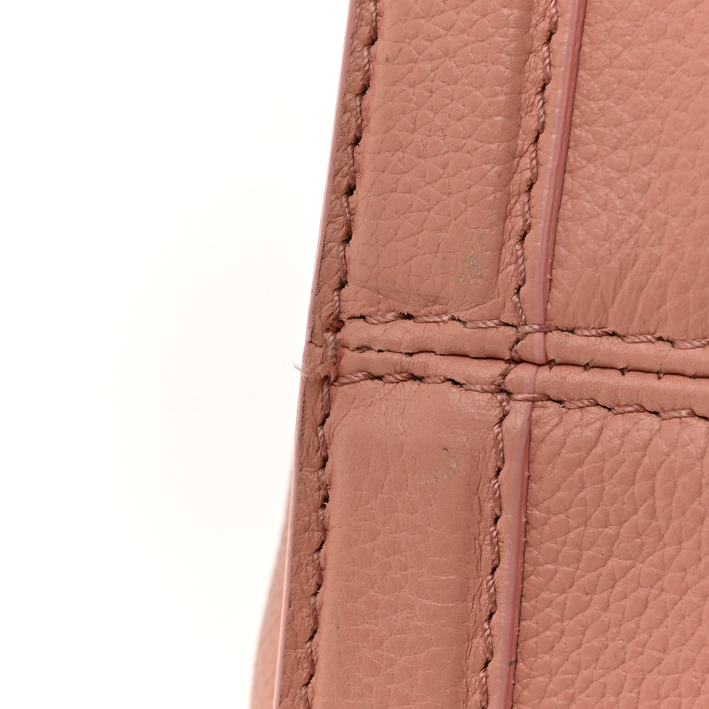 Pebbled Calfskin Large Skull Padlock Zip Around Tote Blush Pink