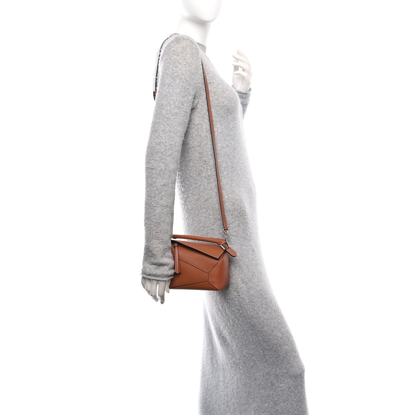 Calfskin Mini Puzzle Bag Tan