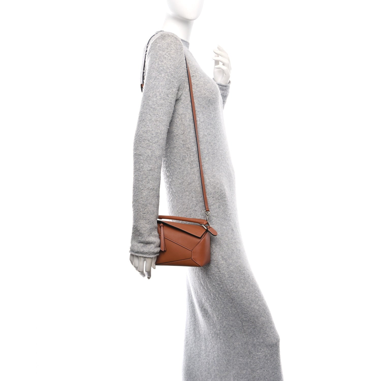 Loewe Calfskin Mini Puzzle Bag Tan 2 of 9
