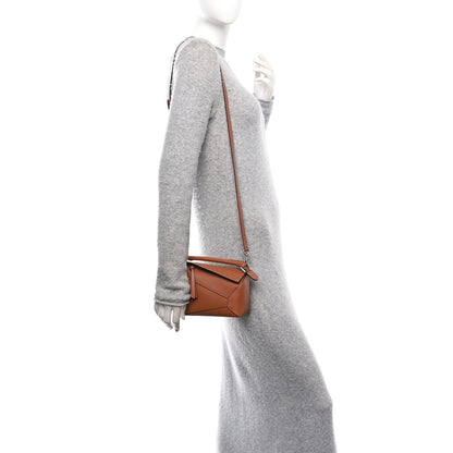 Loewe Calfskin Mini Puzzle Bag Tan 2 of 9