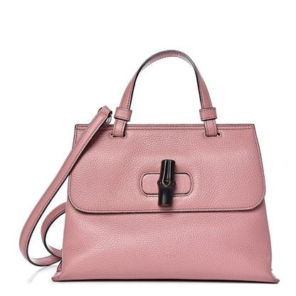 Gucci Cellarius Calfskin Small Bamboo Daily Top Handle Bag Carmine Rose 1 of 13