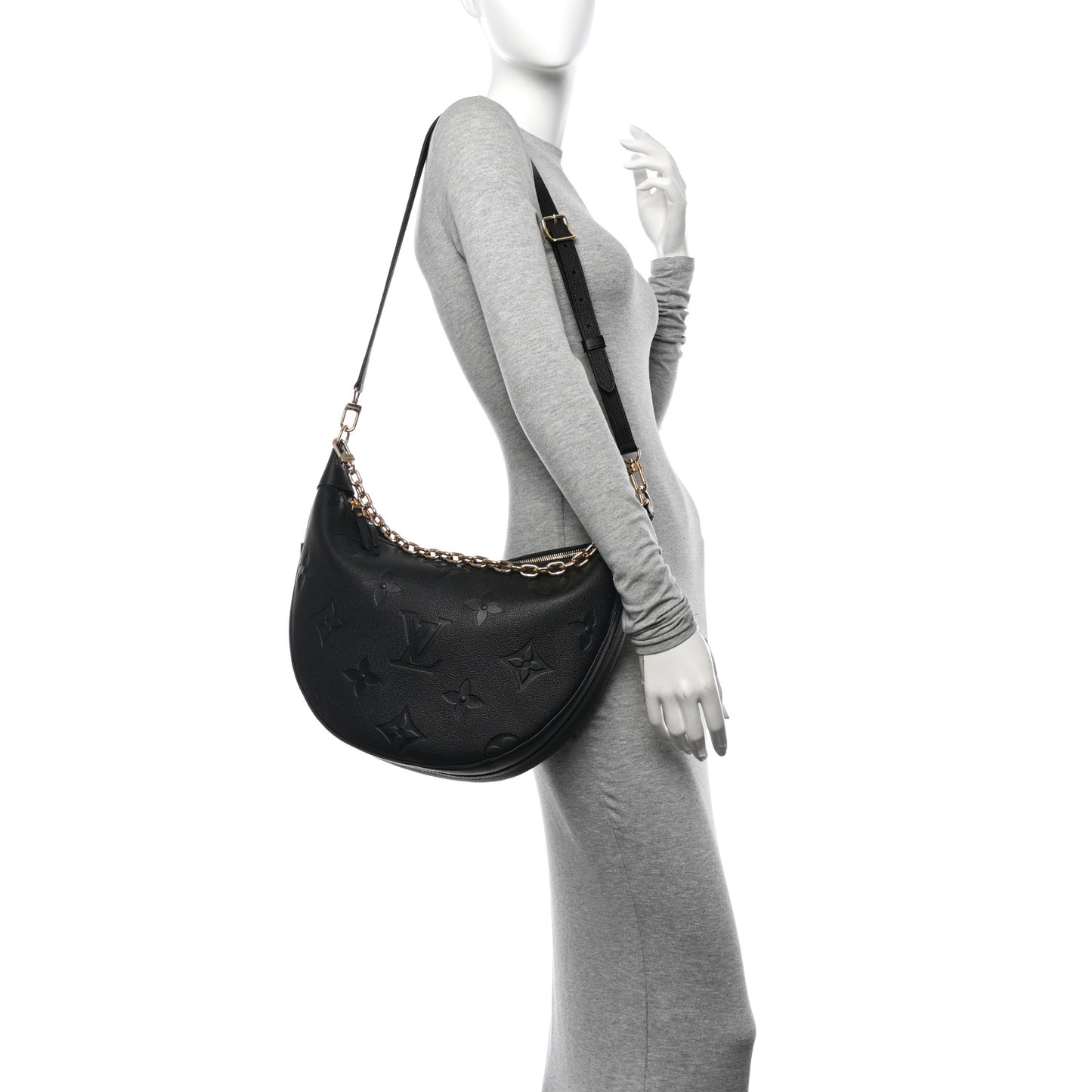 Empreinte Monogram Giant Loop Hobo Black