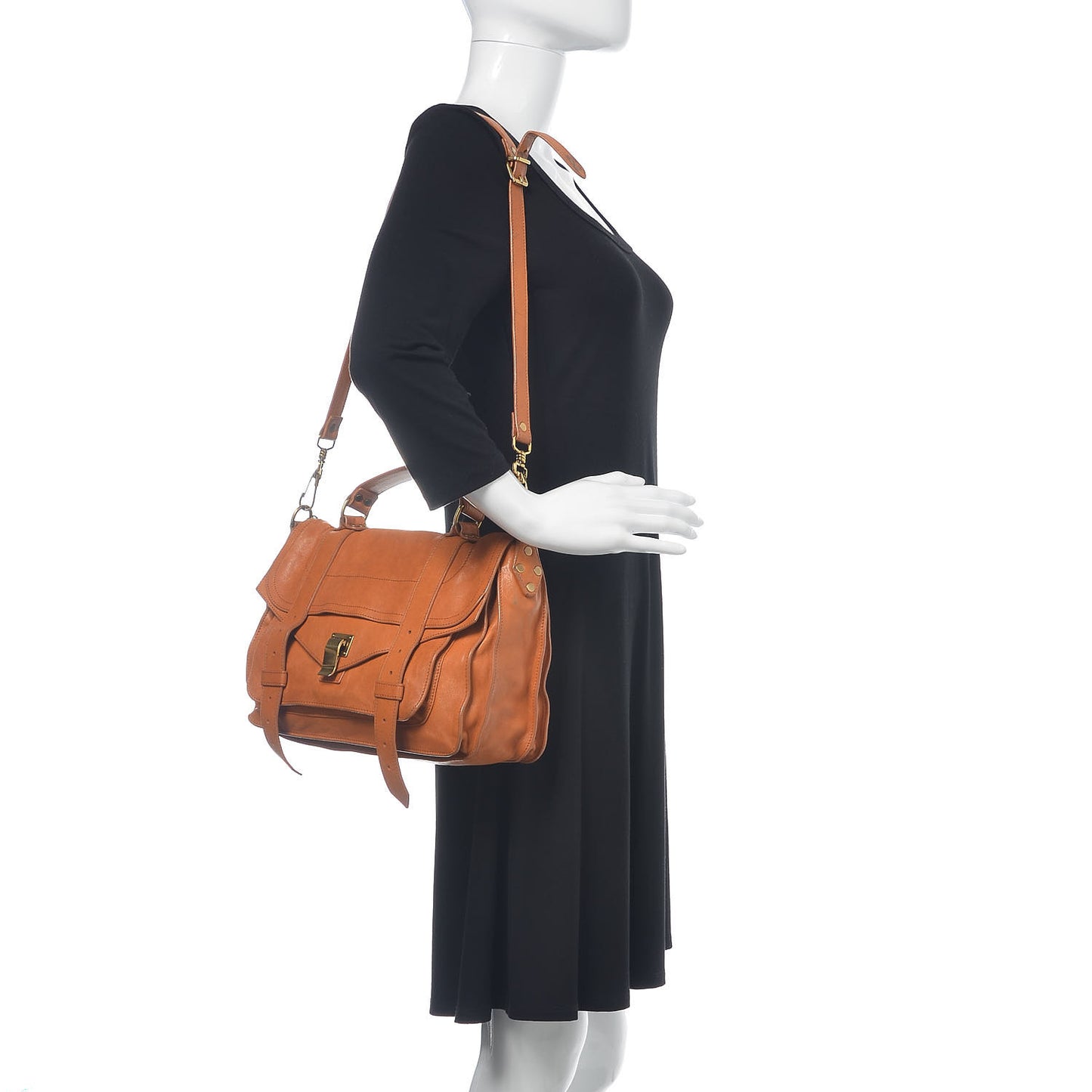 Lambskin Medium PS1 Satchel Saffron