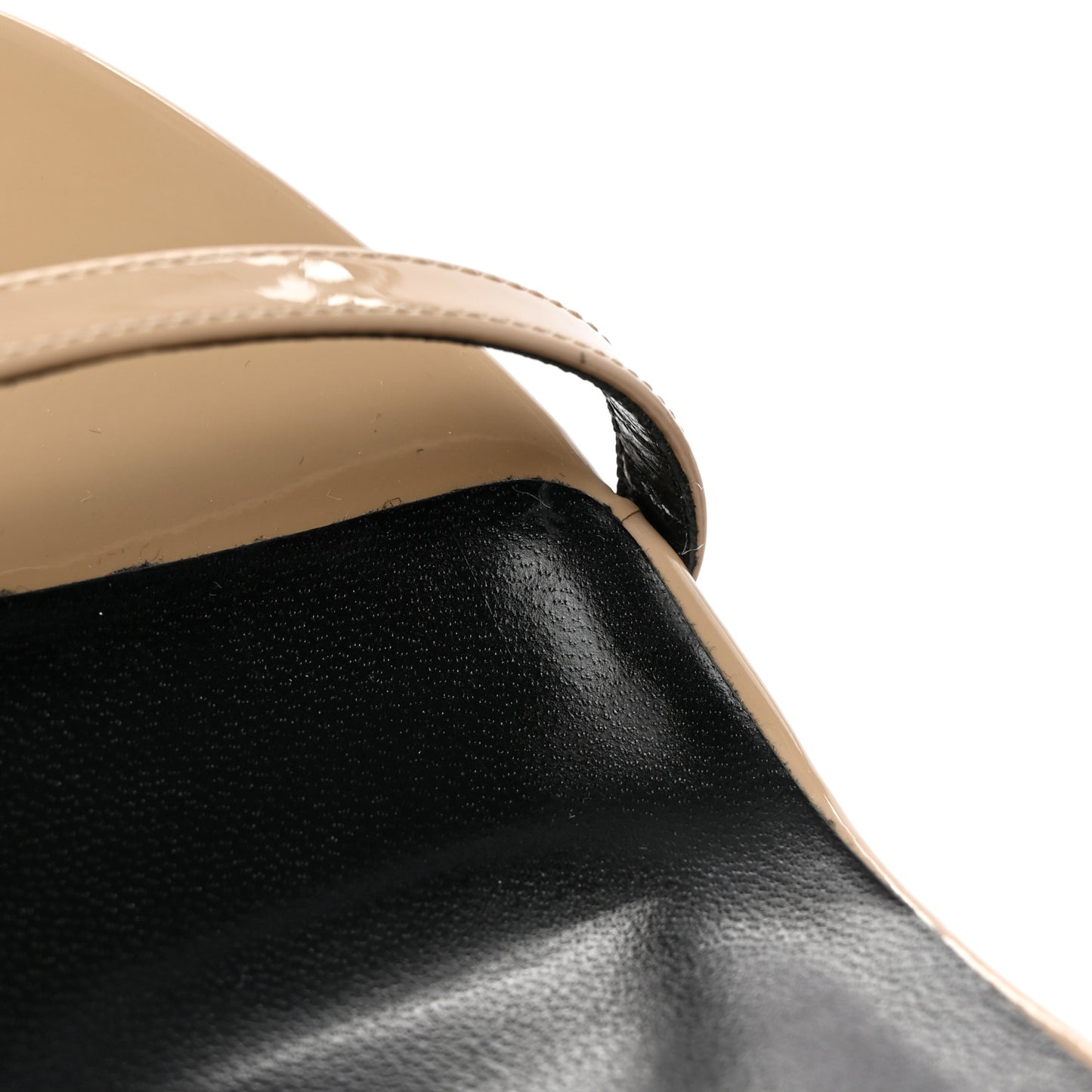 Calfskin Jane 110 Ankle Strap Sandals 36 Beige