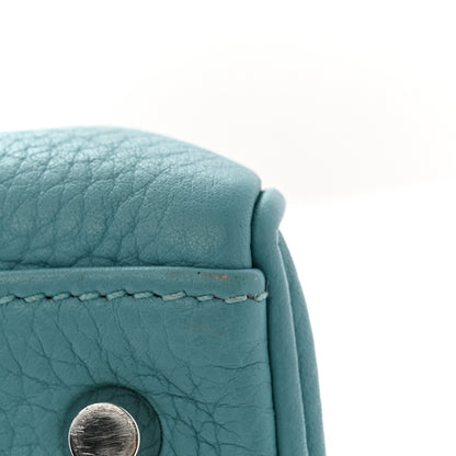 Hermes Taurillon Clemence Kelly Retourne 28 Turquoise 12 of 15