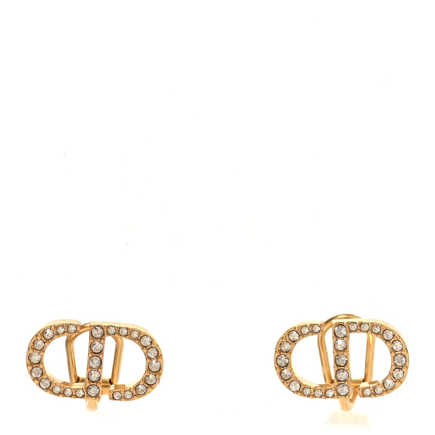 Crystal Clair D Lune Clip On Earrings Gold
