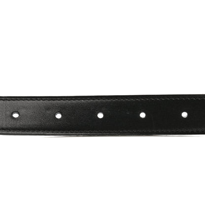 Hermes Box Togo 24mm Belt 75 Black Blue Jean 4 of 7