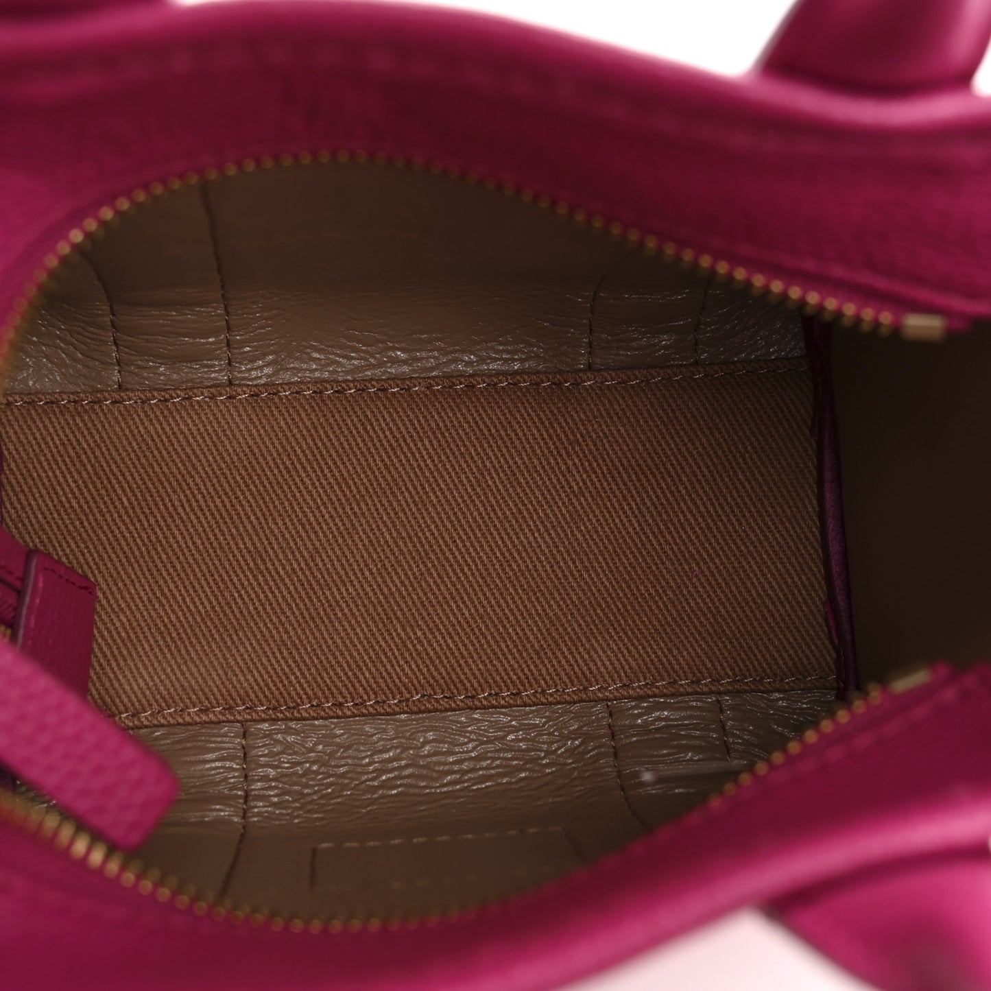 Grained Calfskin Mini The Tote Bag Lipstick Pink