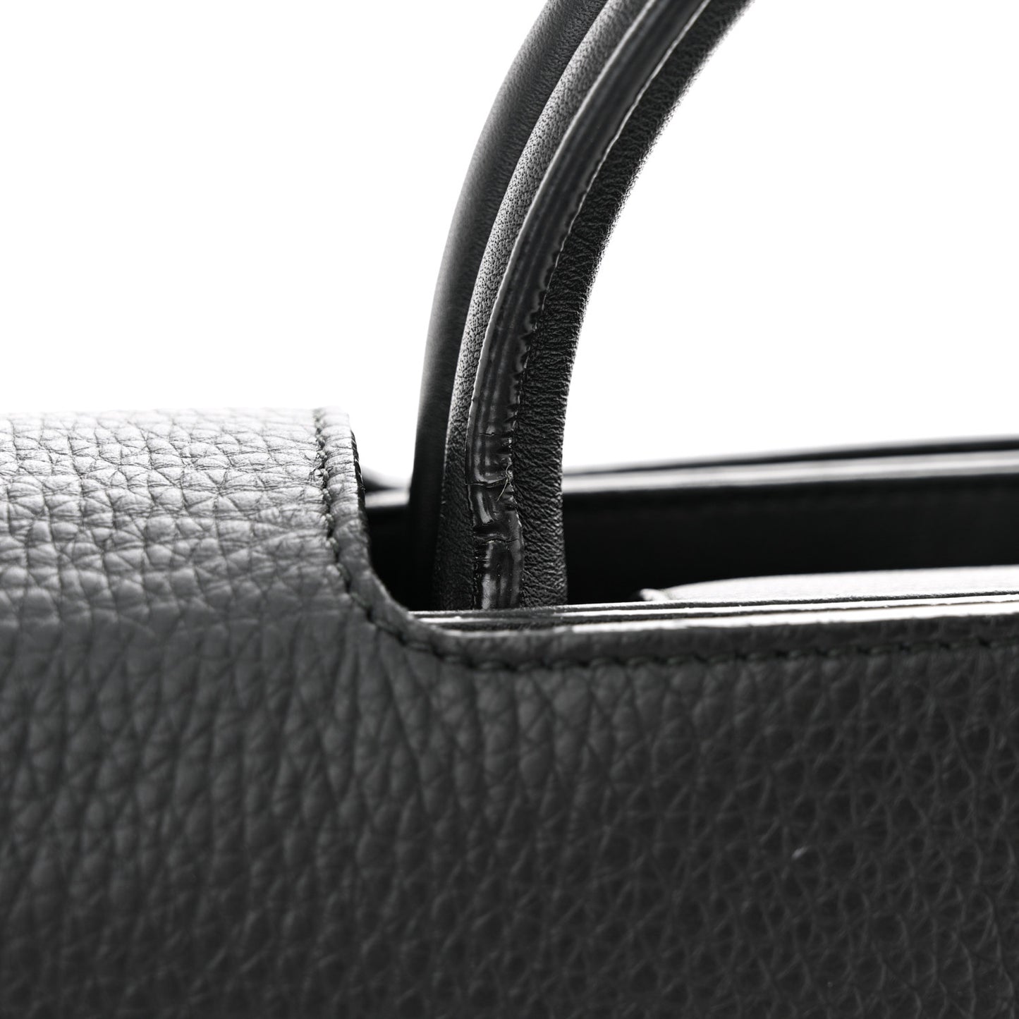 Grained Calfskin Medium Diorever Flap Black