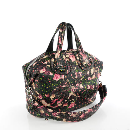Givenchy Lambskin Roses Camouflage Print Medium Nightingale Black 2 of 7