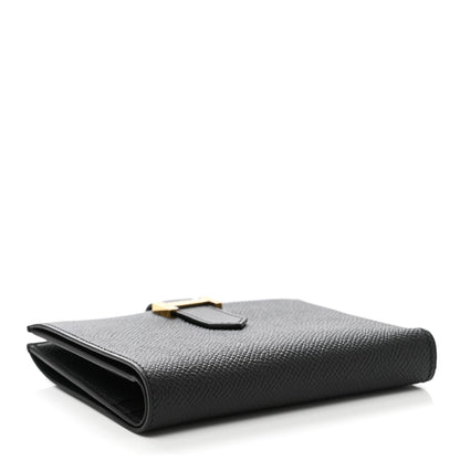 Hermes Epsom Bearn Compact Wallet Black 4 of 9