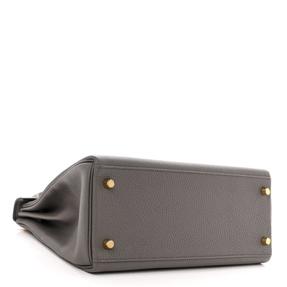 Hermes Togo Kelly Retourne 28 Etain 4 of 11