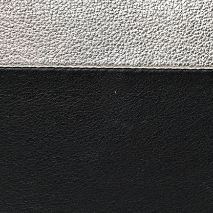 Chanel Metallic Goatskin Lambskin Medium Boy Cosmetic Case Black Gold 12 of 14