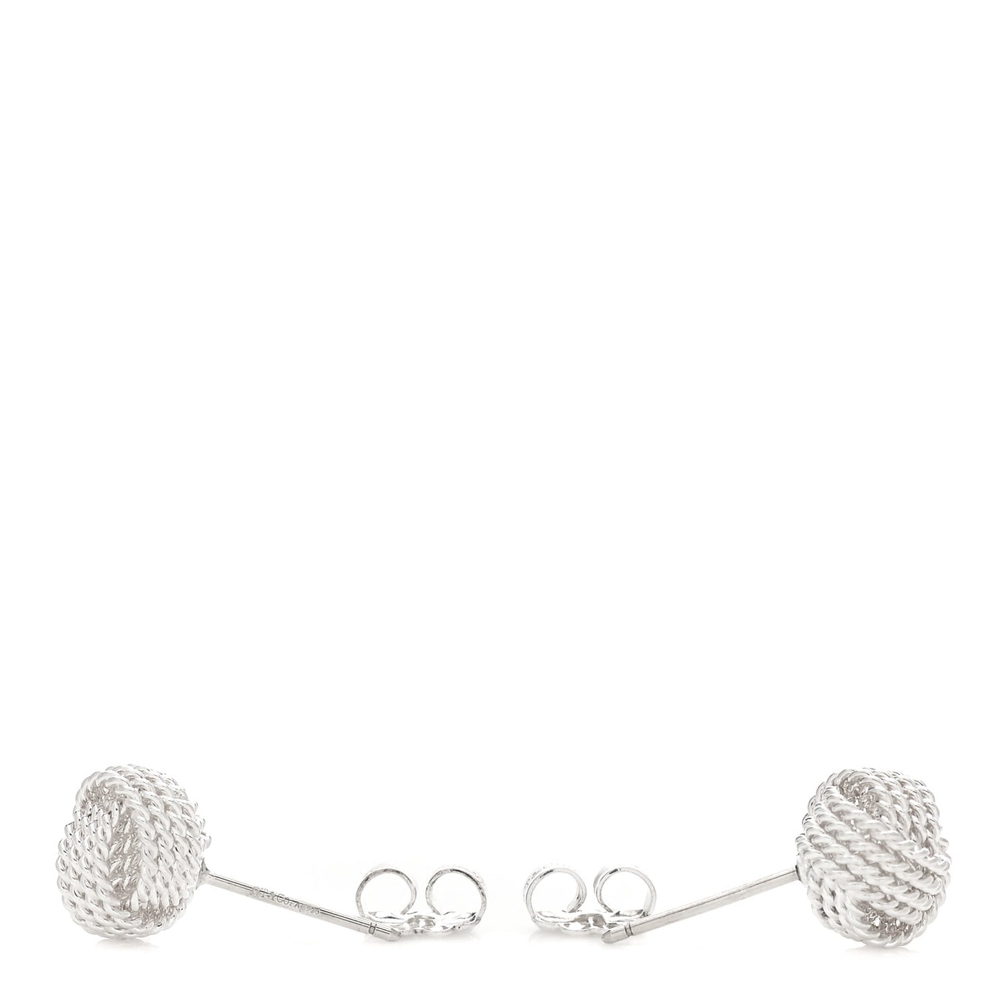 Sterling Silver Twist Knot Earrings