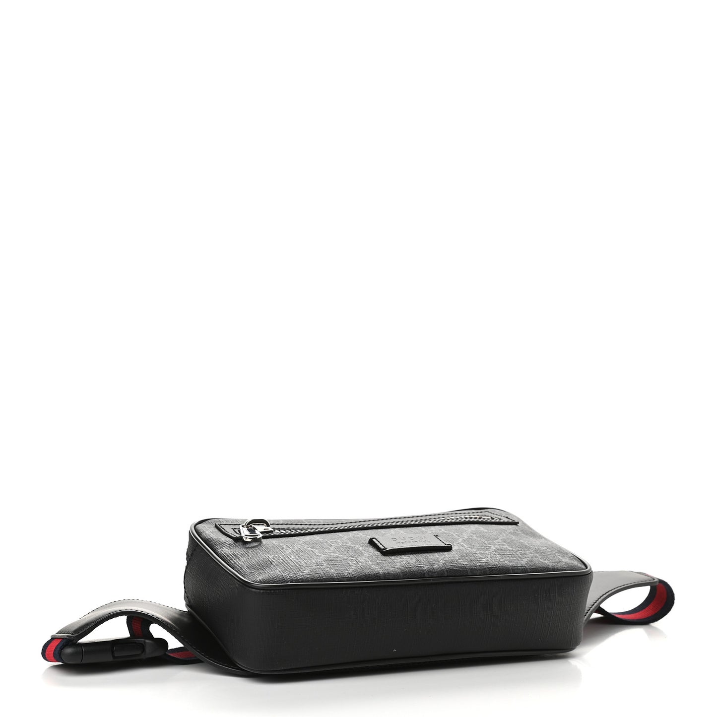 Soft GG Supreme Monogram Web Belt Bag Black Grey