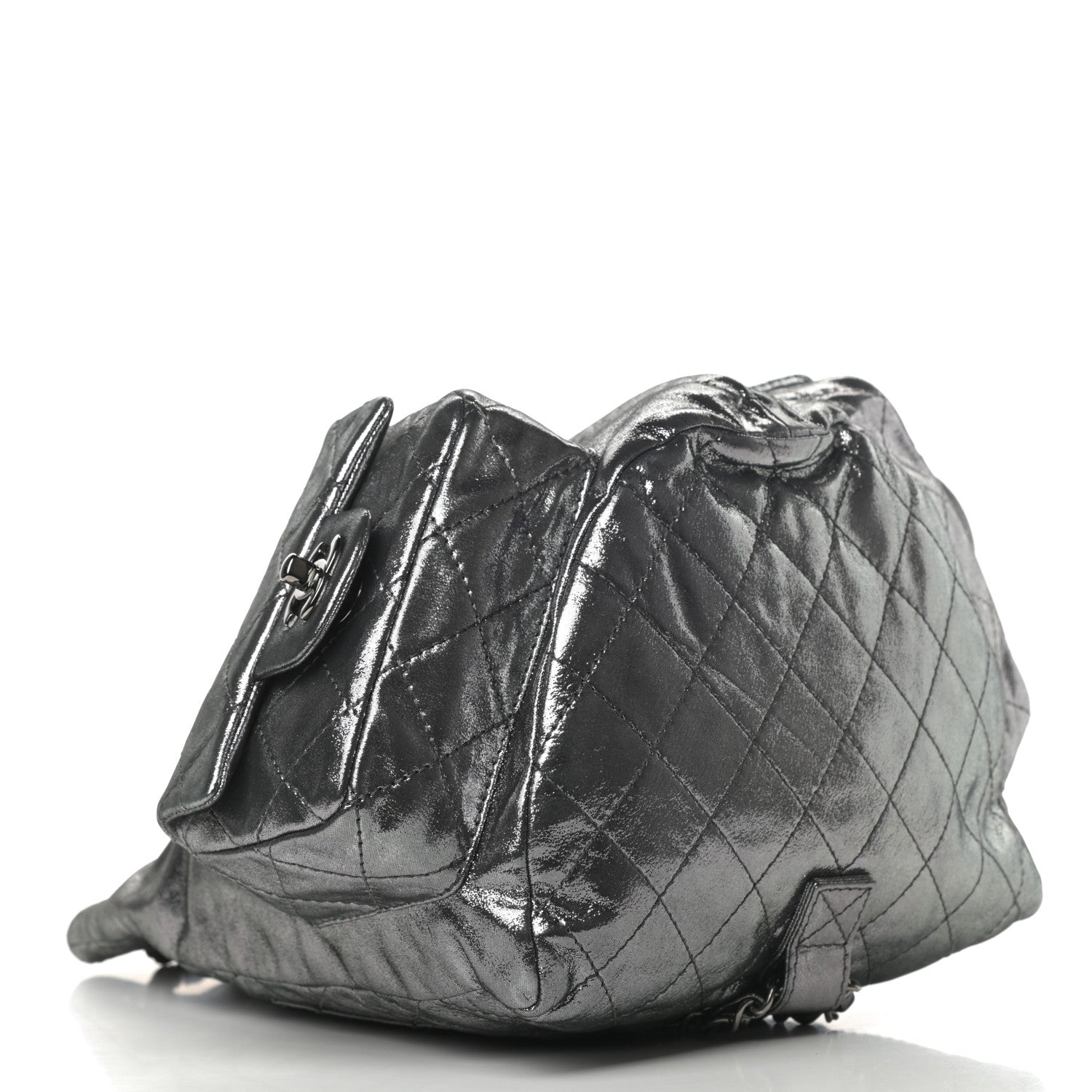 Chanel Iridescent Calfskin Large Backpack Is Back Dark Grey 4 of 11