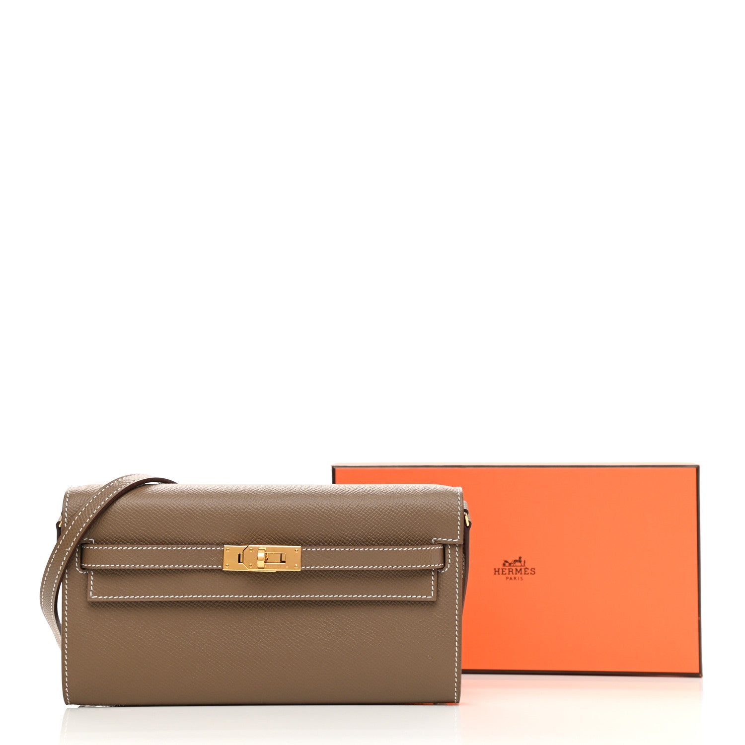Hermes Epsom Kelly Wallet To Go Etoupe 10 of 10