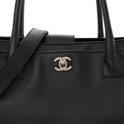 Chanel Calfskin Cerf Executive Shopper Black 9 of 16