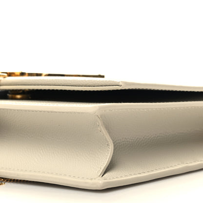 Saint Laurent Grain De Poudre Classic Monogram Kate Tassel Chain Wallet Crema Soft 10 of 12