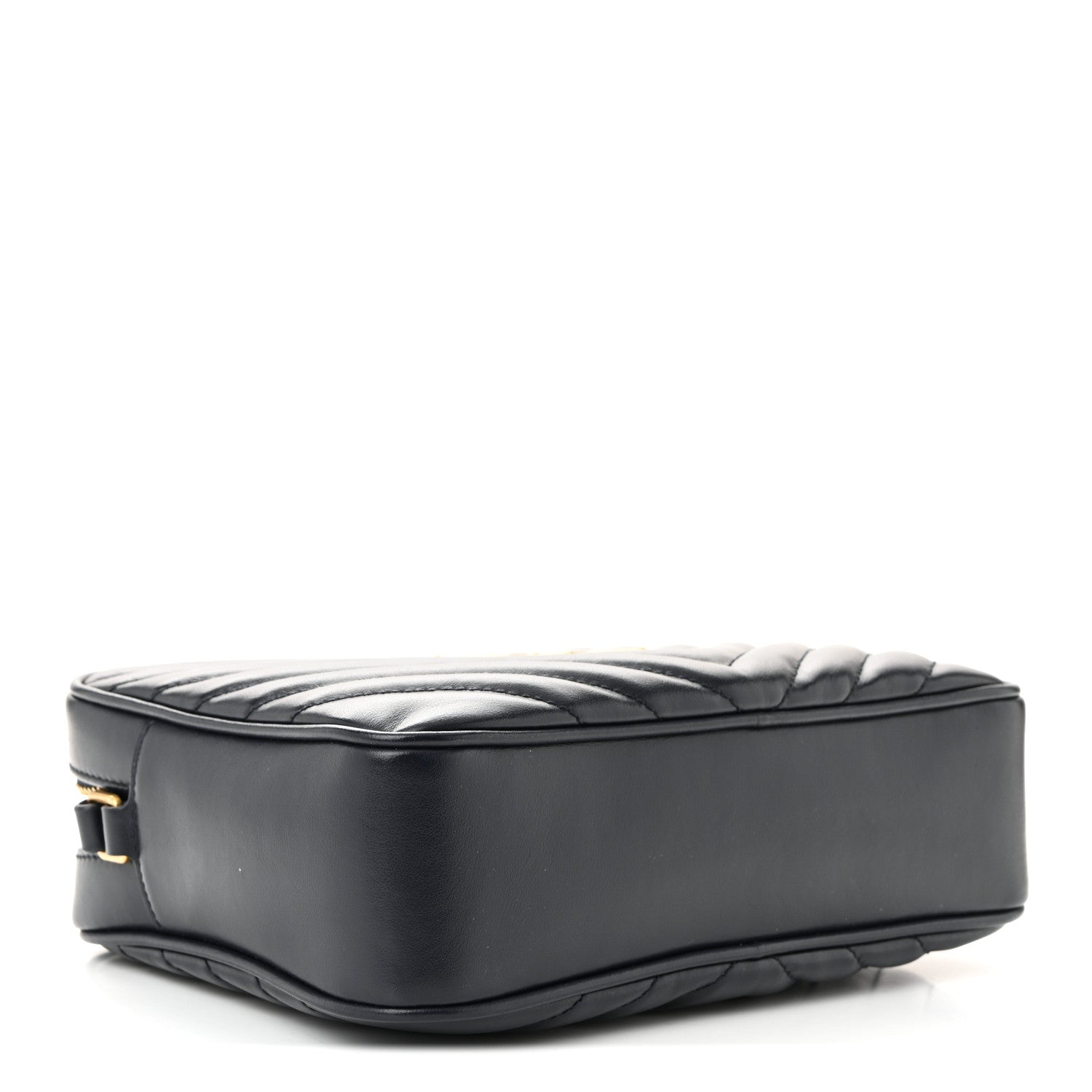 Saint Laurent Calfskin Matelasse Monogram Lou Camera Bag Navy 4 of 10