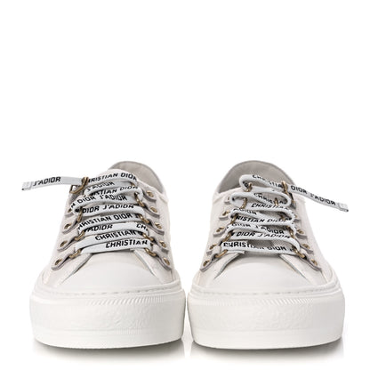 Christian Dior Canvas Walk'N'Dior Low Top Sneakers 38.5 Milk 2 of 9