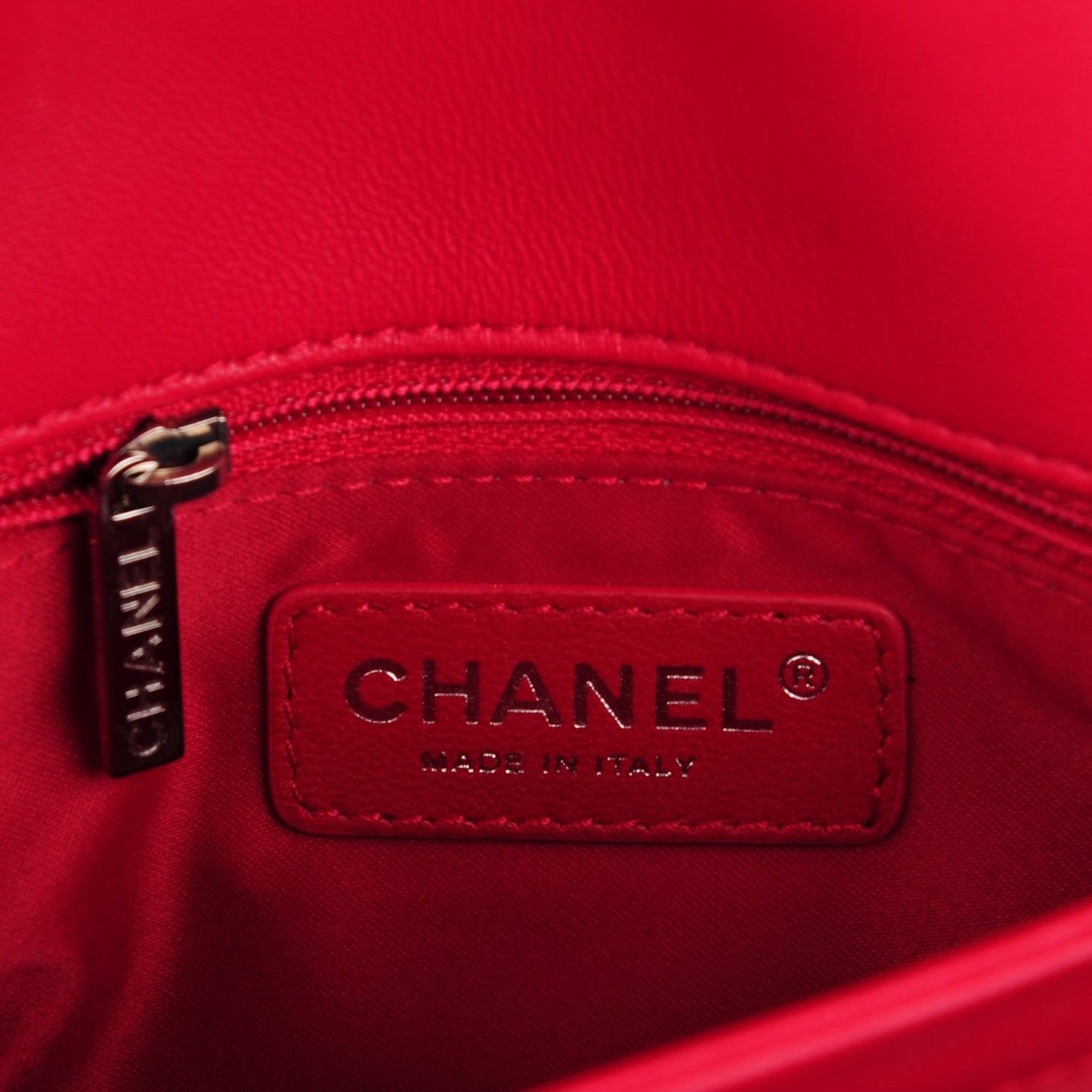 Lambskin Quilted Medium 3 Flap Dark Pink