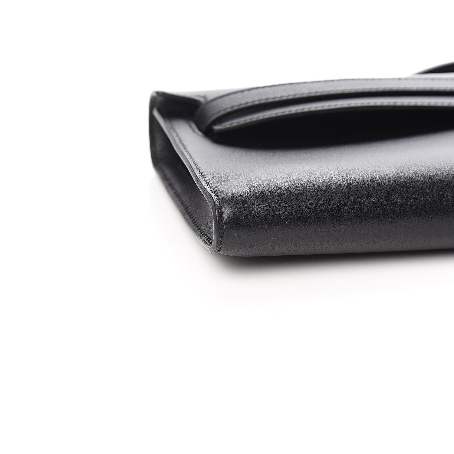 Hermes Swift Kelly Cut Clutch Pochette Black 7 of 9