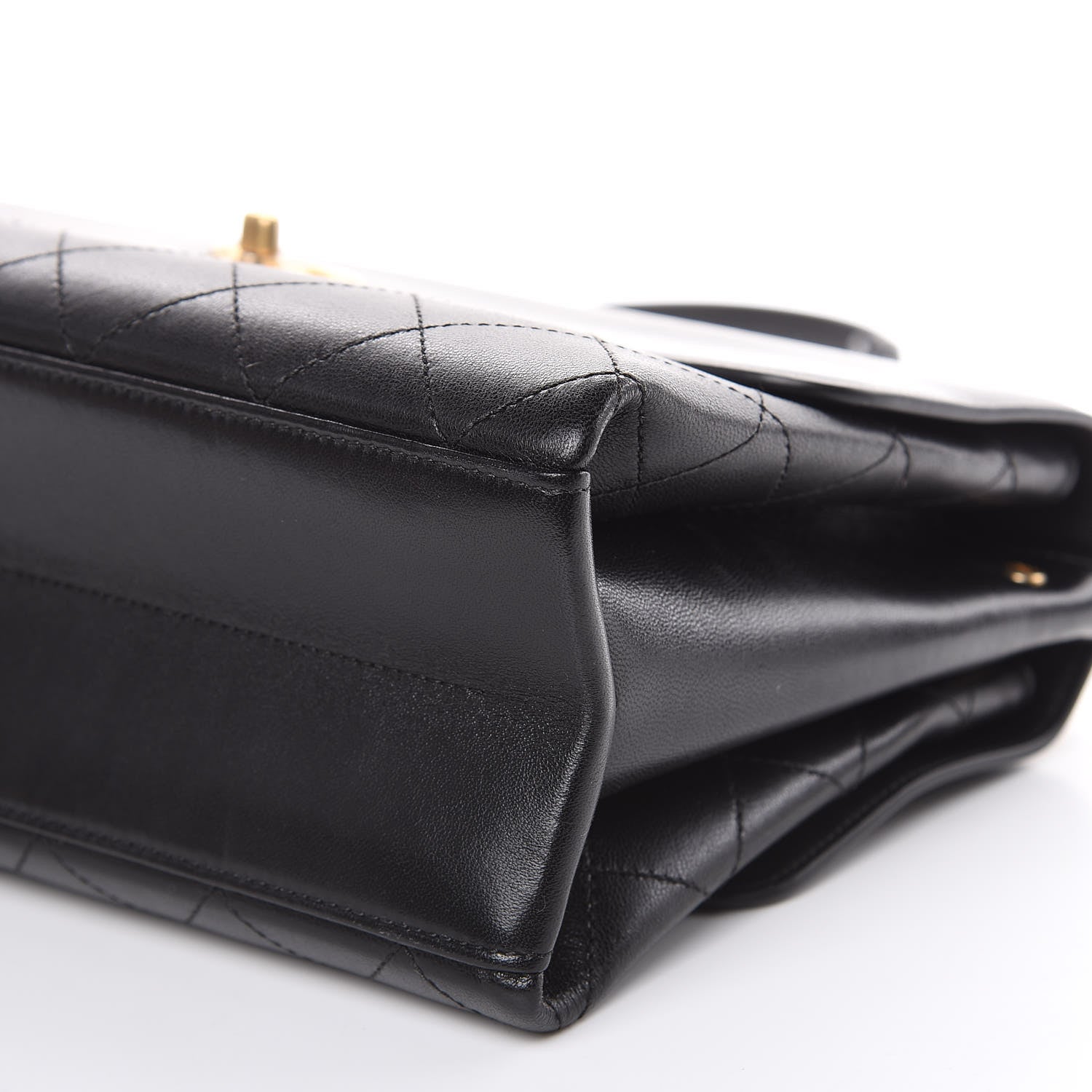 Chanel Lambskin Stitched Coco Luxe Medium Flap Black 11 of 12