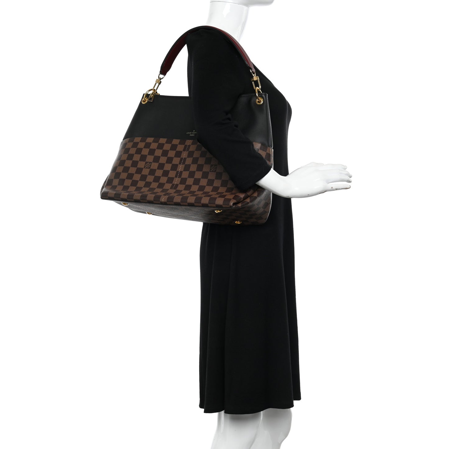 Damier Ebene Calfskin Maida Black