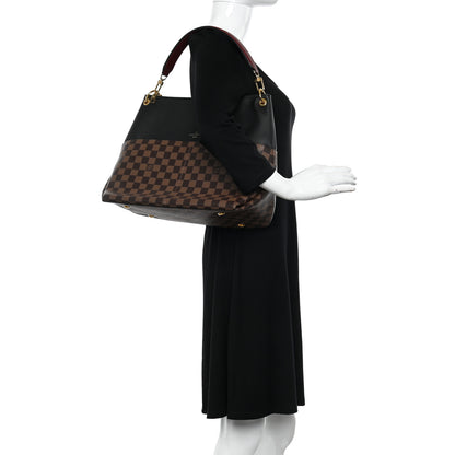 Louis Vuitton Damier Ebene Calfskin Maida Black 2 of 9