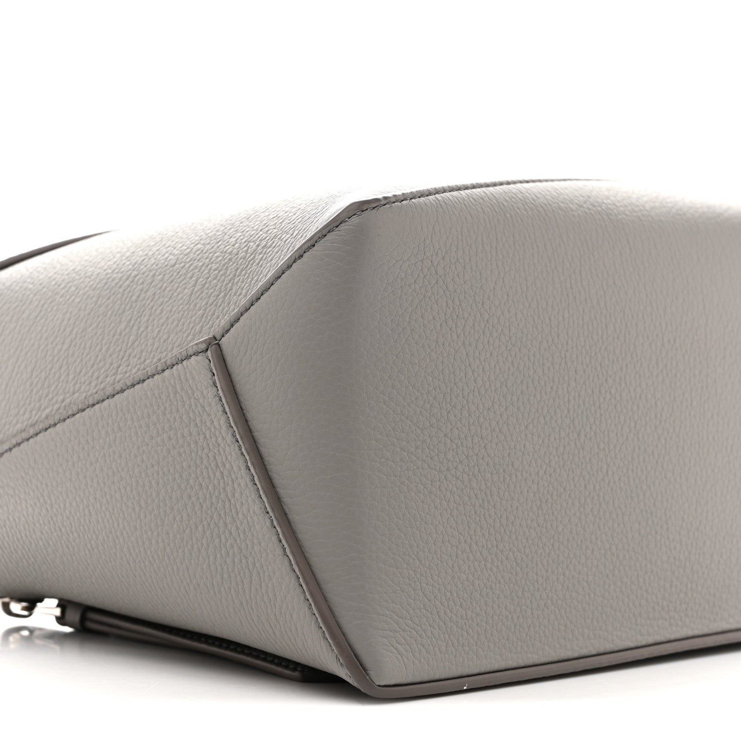 Loewe Soft Grained Calfskin Small Puzzle Edge Bag Pearl Grey