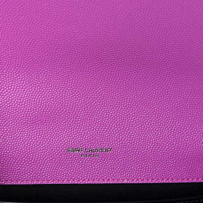 Saint Laurent Grain De Poudre Small Classic Monogram Kate Satchel Light Fuchsia 6 of 9