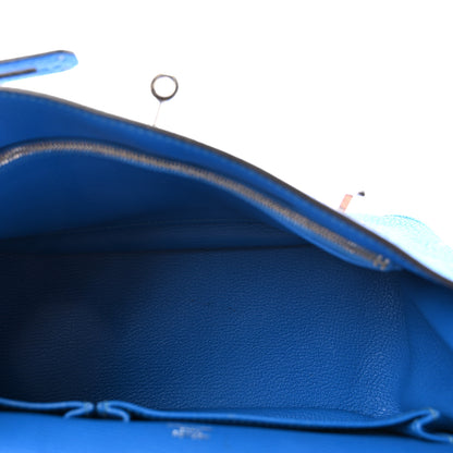 Hermes Taurillon Clemence Jypsiere 28 Bleu Hydra 5 of 9