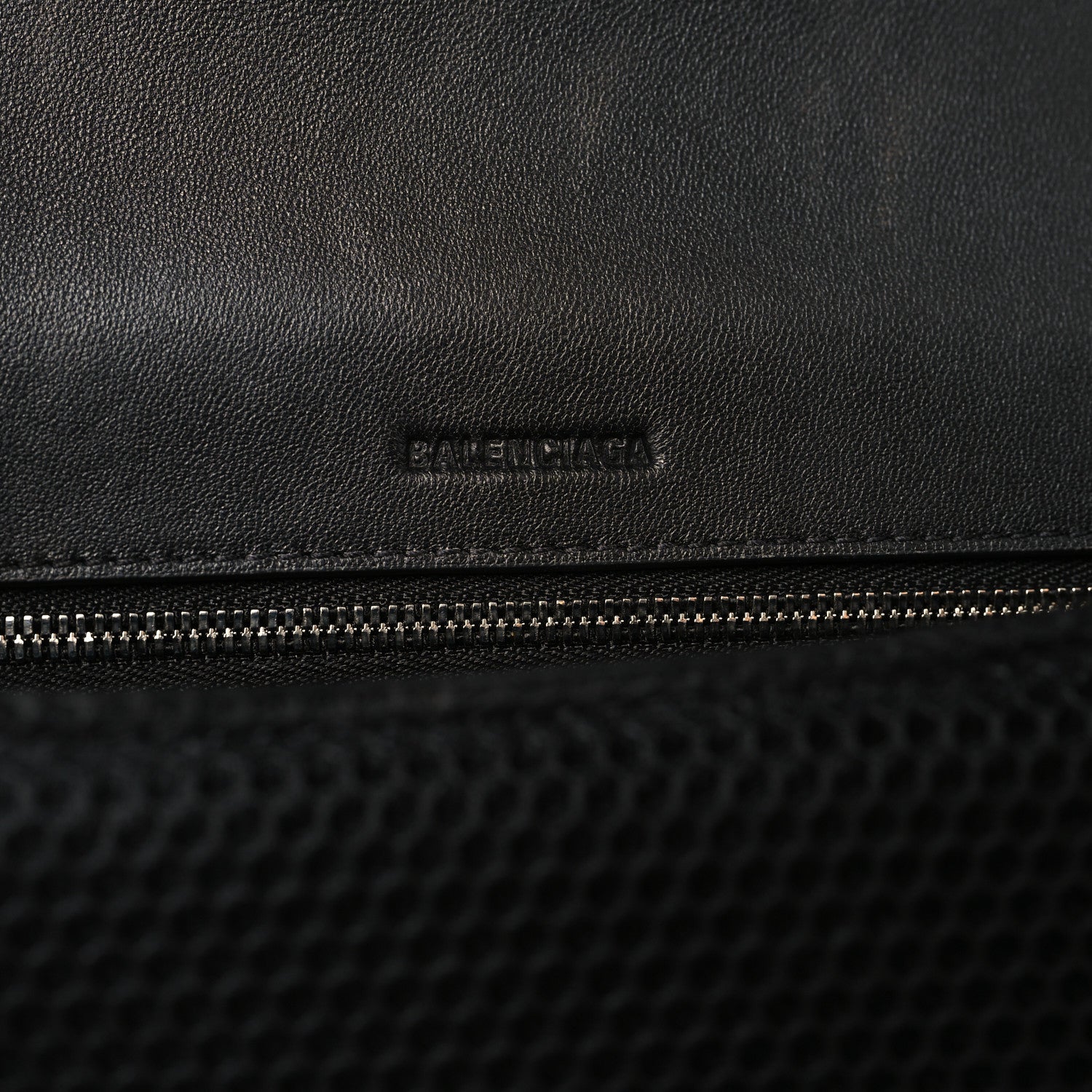 Balenciaga Faux Calfskin Fabric Medium Sneakerhead Top Handle Bag Black 6 of 11