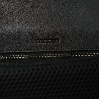 Balenciaga Faux Calfskin Fabric Medium Sneakerhead Top Handle Bag Black 6 of 11