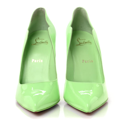 Christian Louboutin Patent Hot Chick 100 Pumps 38 Tropique 2 of 8