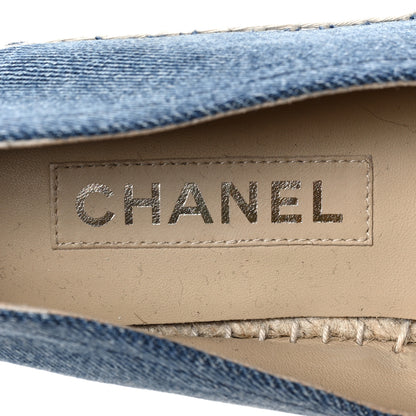 Chanel Denim CC Espadrilles 39 Blue Black 8 of 8
