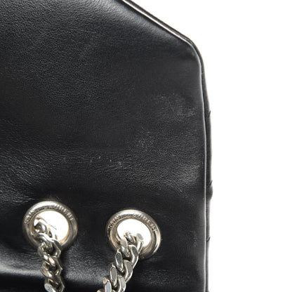 Saint Laurent Calfskin Y Quilted Monogram Medium Loulou Chain Satchel Black 17 of 20