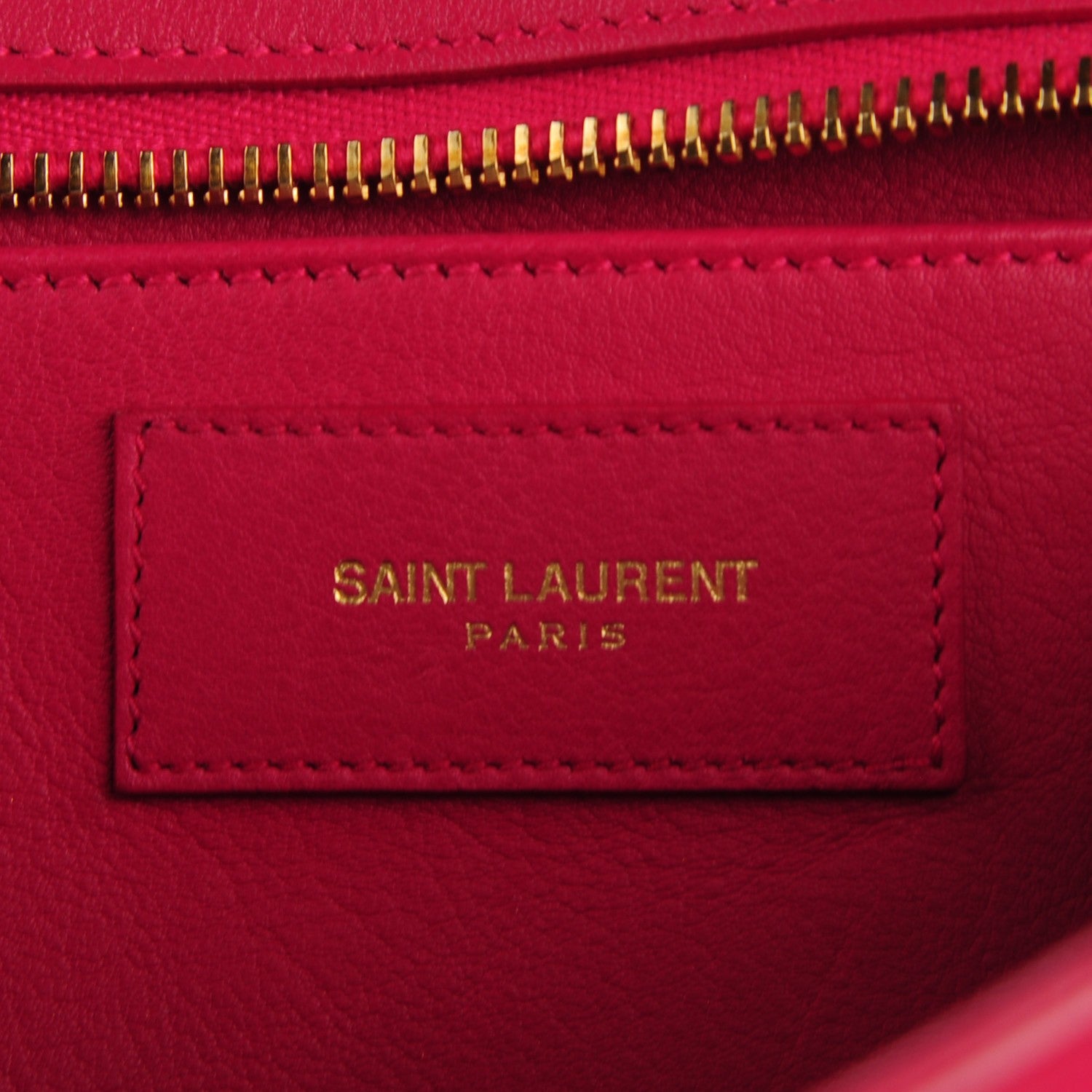 Saint Laurent Calfskin Small Classic Y Cabas Fuchsia 7 of 8