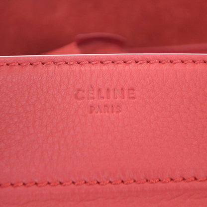 Celine Supple Calfskin Medium Phantom Luggage Vermillion 8 of 10