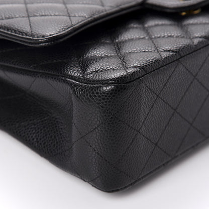 Chanel Caviar Quilted Medium Double Flap Black 5 of 10