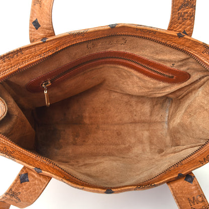 MCM Visetos Shopper Tote Cognac 5 of 11